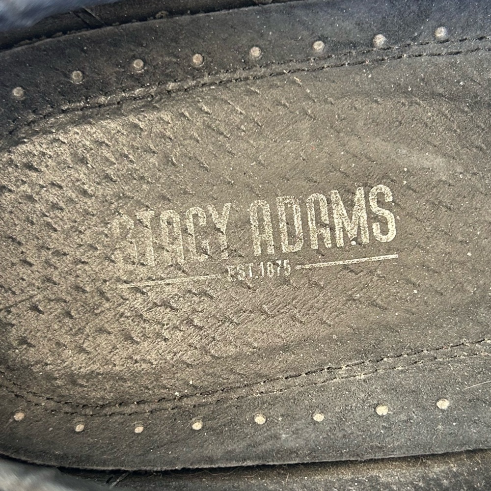 Stacy Adams Men’s Formal Leather Loafers Black Size 11.5M - Picture 7 of 11